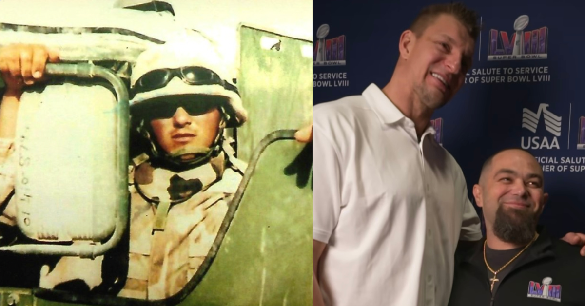 Rob Gronkowski gives away Super Bowl tickets to USMC veteran photo