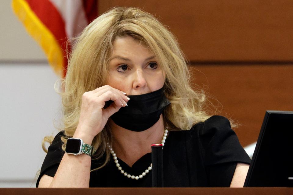 Patricia "Trish" Devaney Westerlind testifies during the penalty phase of the trial of Marjory Stoneman Douglas High School shooter Nikolas Cruz at the Broward County Courthouse in Fort Lauderdale on Tuesday, August 23, 2022. Devaney Westerlind lived in Parkland from 1998 to 2008 and was a neighbor of the Cruz family. Cruz previously plead guilty to all 17 counts of premeditated murder and 17 counts of attempted murder in the 2018 shootings.