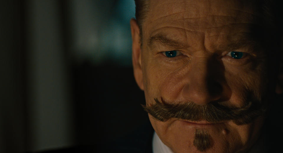 Kenneth Branagh as Hercule Poirot in A Haunting In Venice (20th Century Studios)