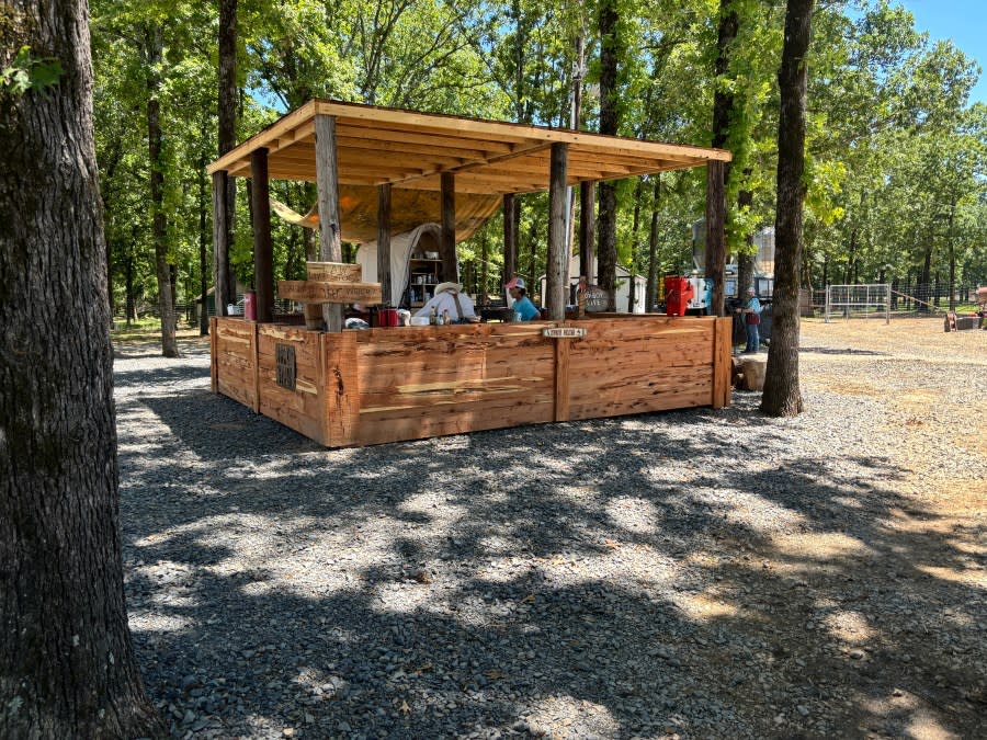 Chuck wagon dining option on the property