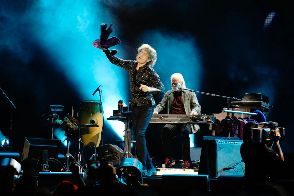 Chuck Leavell is comfortable in his spot behind Mick Jagger onstage for the past 40 years.