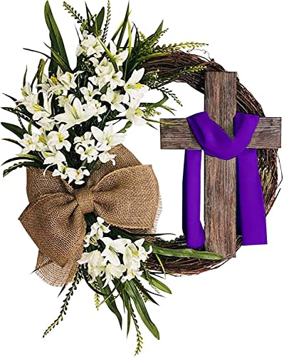 Easter Wreath with Cross Garland, 18