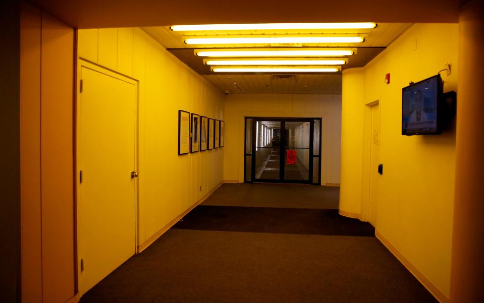 An entrance to the Underground is pictured at the 101 Park Avenue building in Oklahoma City, Tuesday, May, 17, 2022.