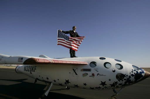 SpaceShipOne, first manned private flight – 2004
