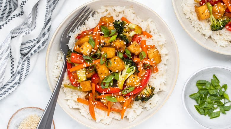 vegan tofu stir fry