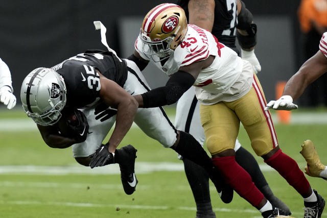 San Francisco 49ers 7 vs 34 Las Vegas Raiders summary, stats and