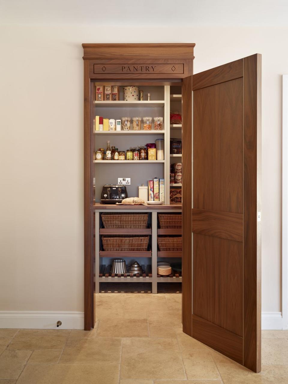 <p>If you've got the room, a walk-in pantry is the best way to maximise your kitchen space. The full heights will make the most of your wall space and you'll be surprised by what you can fit in. </p><p>• See more from <a href="https://www.davonport.com/" rel="nofollow noopener" target="_blank" data-ylk="slk:Davonport Kitchens;elm:context_link;itc:0;sec:content-canvas" class="link ">Davonport Kitchens</a><br></p>