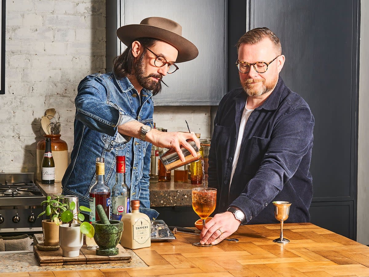 Joel Harrison and Neil Ridley, authors of new book 60 Second Cocktails (Vinny Whiteman/PA)
