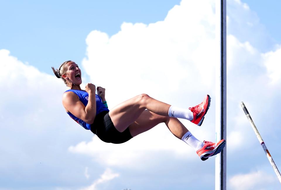 Holly Bradshaw is a pole-vault medal hope (Martin Rickett/PA) (PA Wire)