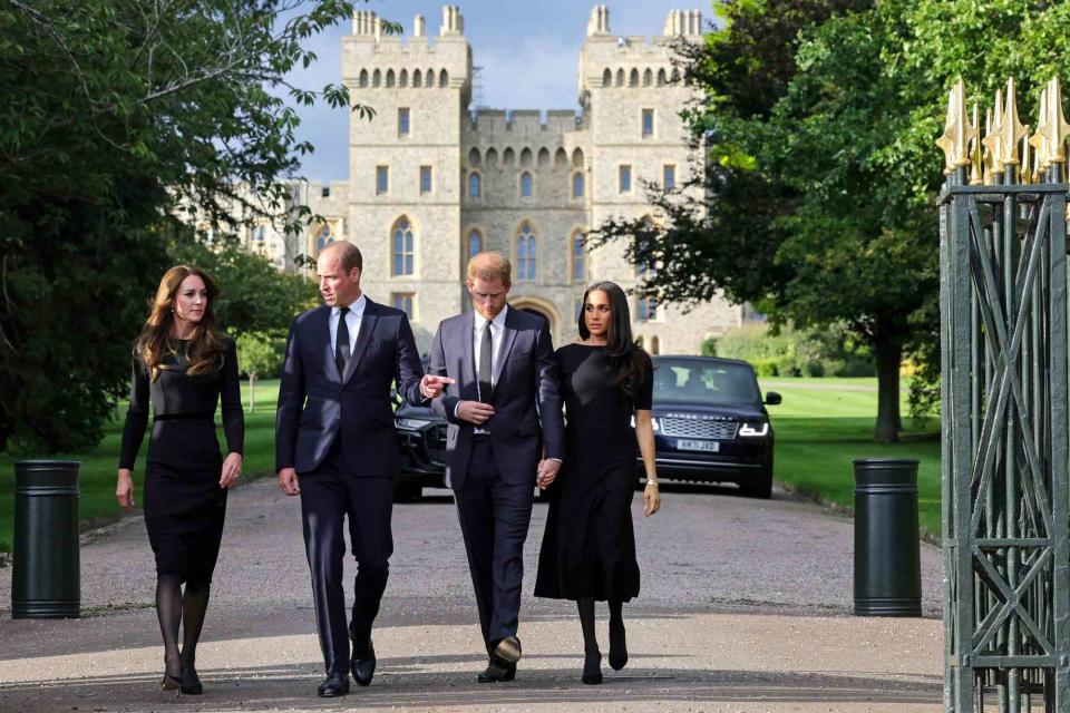 Chris Jackson - WPA Pool/Getty Kate Middleton, Prince William, Prince Harry and Meghan Markle