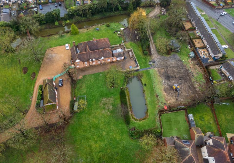 The couple were forced to demolish a spa building in the grounds of the property (Getty Images)