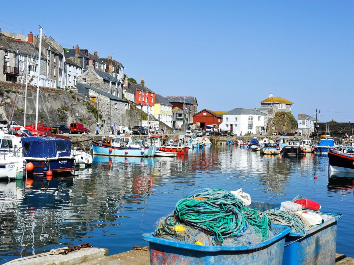 The small fishing village of Mevagissy in south-east Cornwall. The new Fisheries Bill fails to protect businesses in coastal communities, MPs and campaigners say (Getty Images)