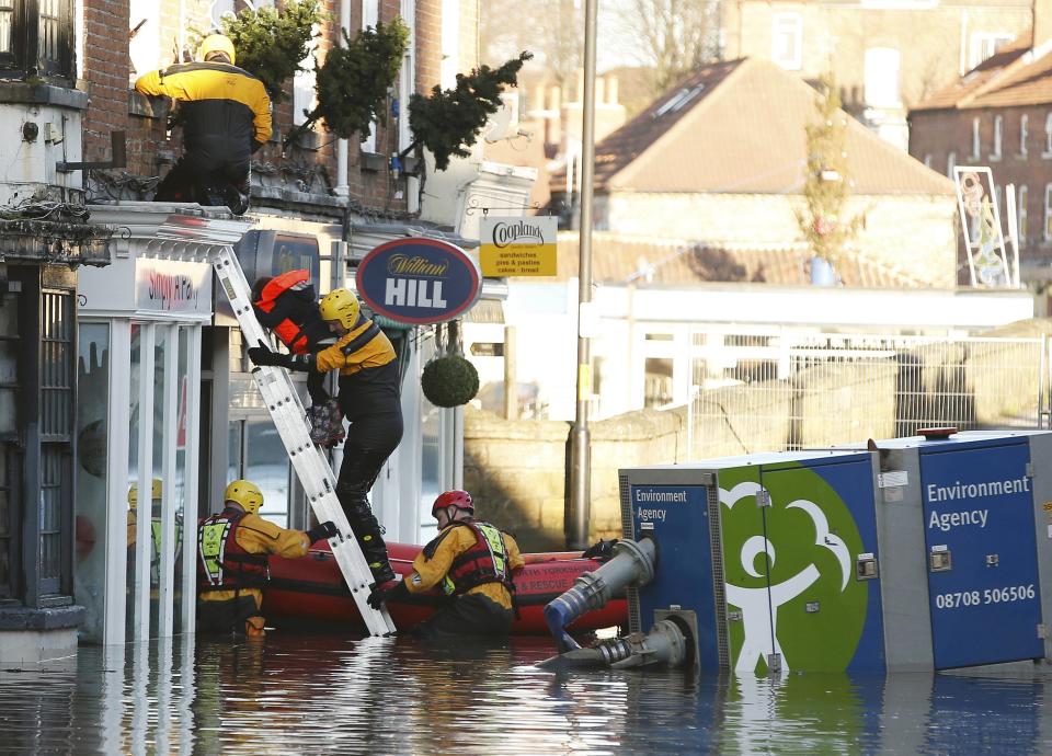 Severe flooding in northern England