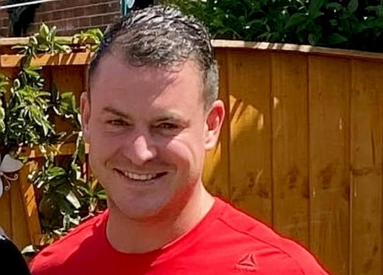 Steven McMyler suffered unsurvivable head injuries and was pronounced dead at the scene in the gardens of Wigan Parish Church a short time after the attack (swns) 
