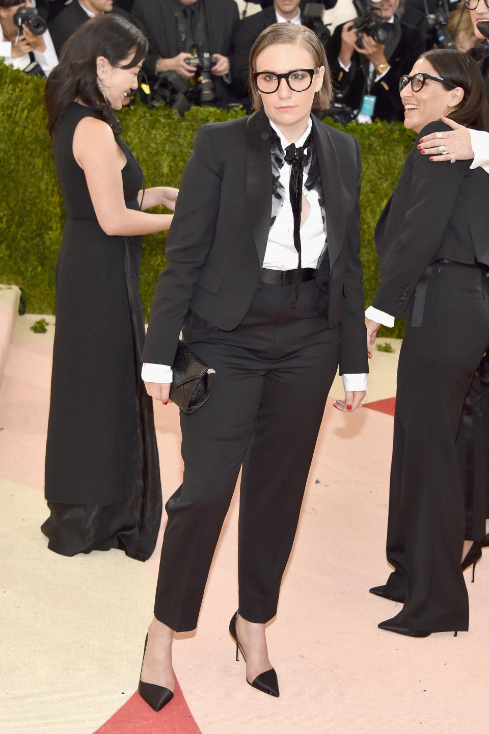 Lena Dunham attends the 2016 Met Gala