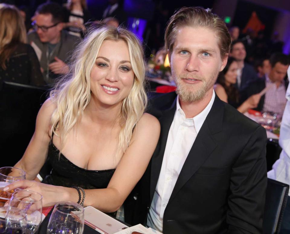 Kaley Cuoco and Karl Cook attend Seth Rogen's Hilarity For Charity at Hollywood Palladium on March 24, 2018 in Los Angeles, California