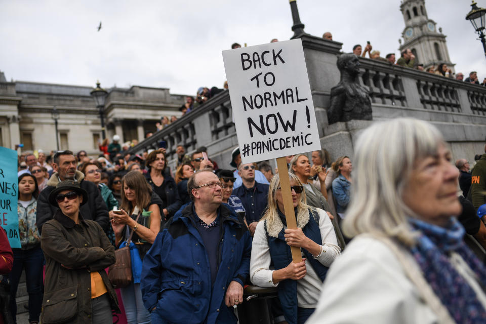 Another sign at the protest on Saturday.