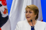 Los antiguos mandatarios de Chile tienen una asignación anual de 165.600 dólares (unos 136.000 euros), la más alta de América Latina.<br><br>Michelle Bachelet, expresidenta de Chile. (Foto: Sebastián Vivallo Oñate / Agencia Makro / LatinContent / Getty Images).