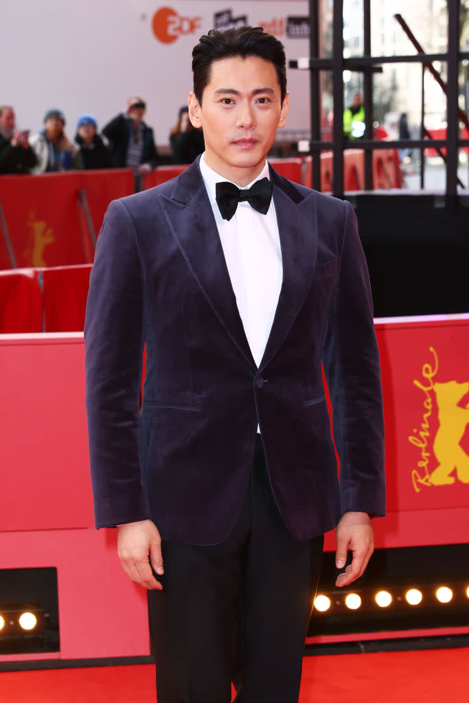 BERLIN, GERMANY - FEBRUARY 19: Teo Yoo attends the 'Past Lives' premiere during the 73rd Berlinale International Film Festival Berlin at Berlinale Palast on February 19, 2023 in Berlin, Germany. (Photo by Sebastian Reuter/Getty Images)