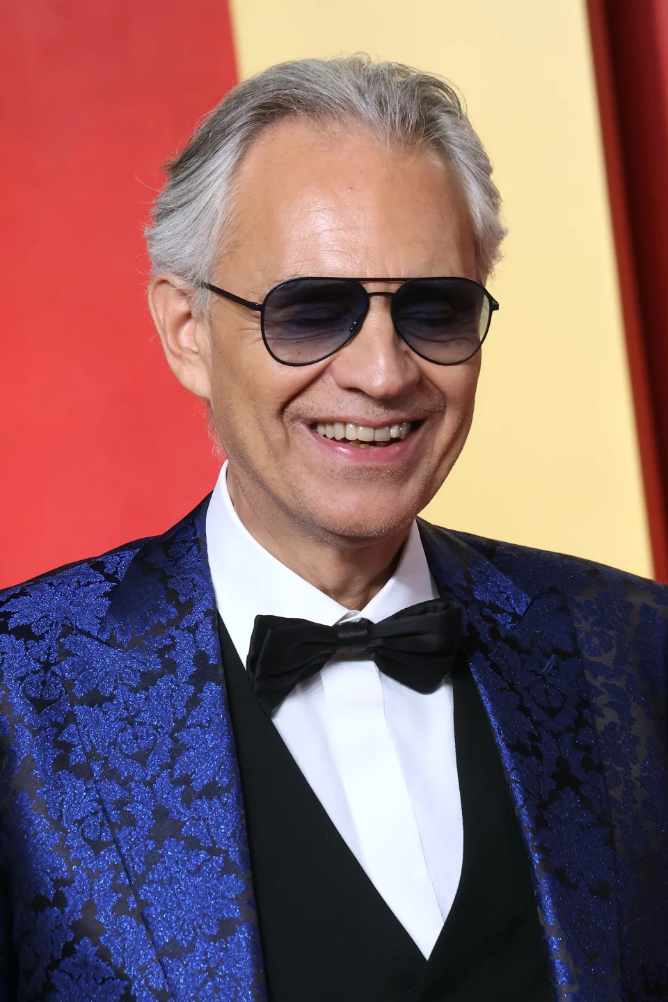 BEVERLY HILLS, CALIFORNIA - MARCH 10: Andrea Bocelli attends the 2024 Vanity Fair Oscar Party hosted by Radhika Jones at Wallis Annenberg Center for the Performing Arts on March 10, 2024 in Beverly Hills, California. (Photo by Taylor Hill/Getty Images)