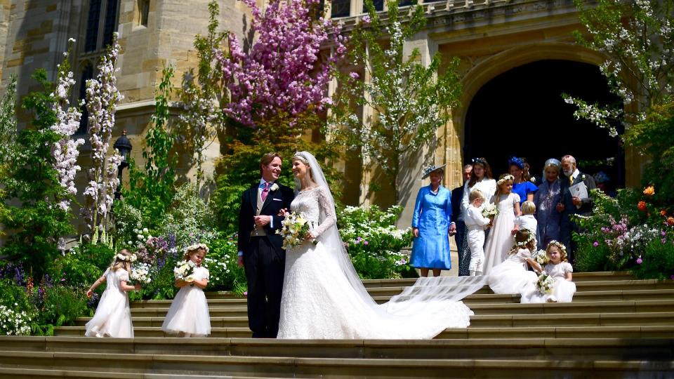 The couple married at St George's Chapel