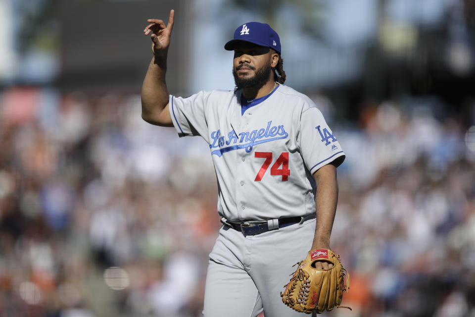 Los Angeles Dodgers closer Kenley Jansen has had an up and down season. (AP Photo/Ben Margot)