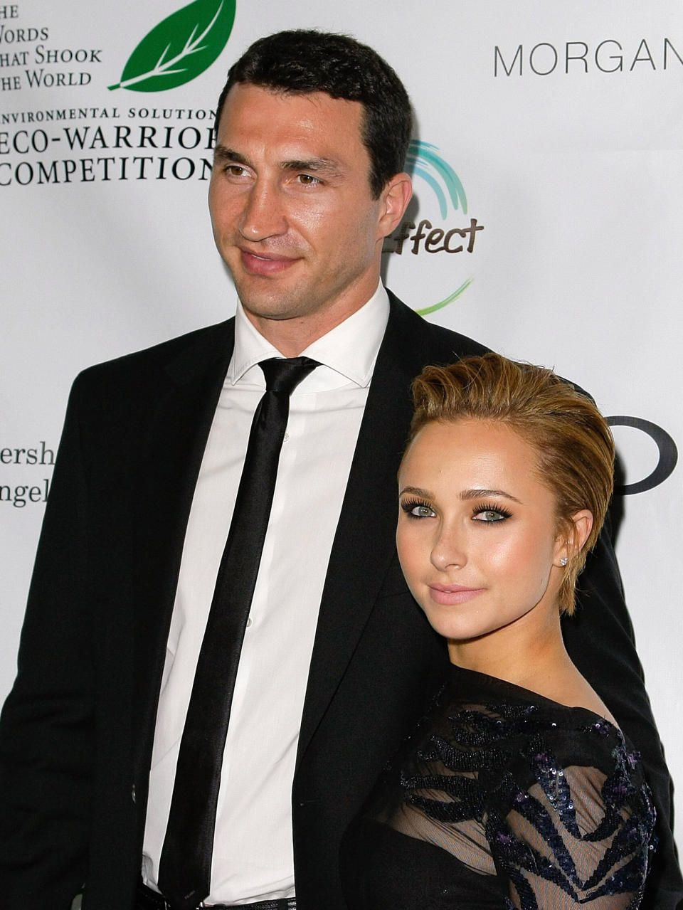 Hayden with ex Wladimir Klitschko. Photo: Getty Images 