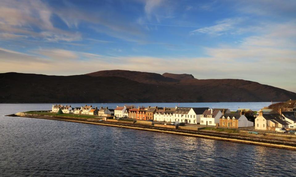 Ullapool seen from Calmac ferry