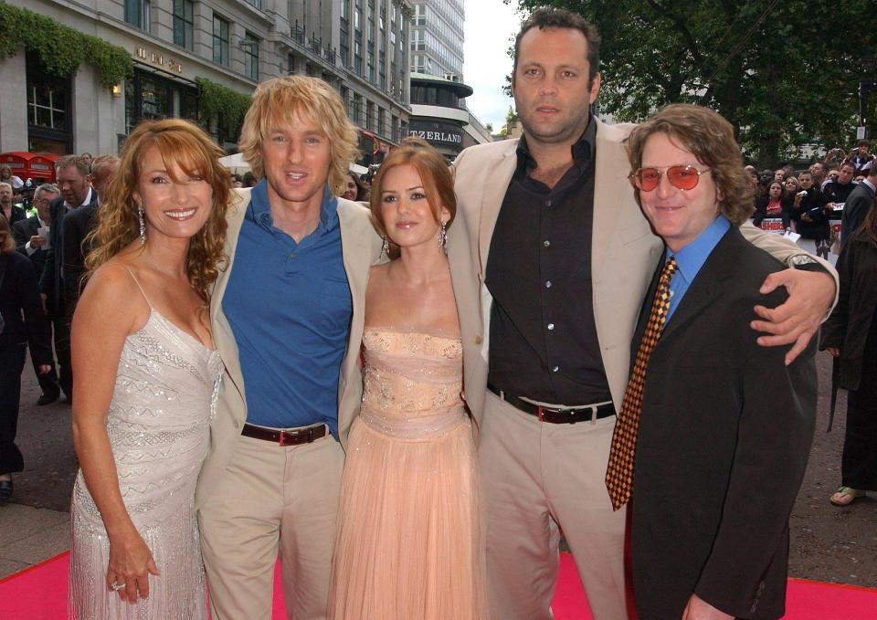 (From left to right) Jane Seymour, Owen Wilson, Isla Fisher, Vince Vaughn and director David Dobkin.   (Photo by Ian West - PA Images/PA Images via Getty Images)