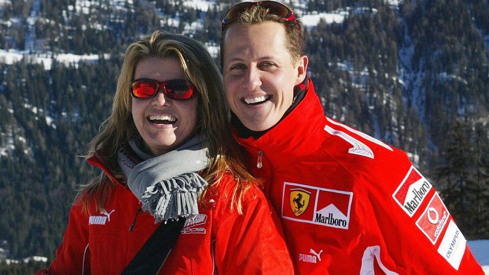 Michael and Corrina Schumacher in 2005. Image: Getty