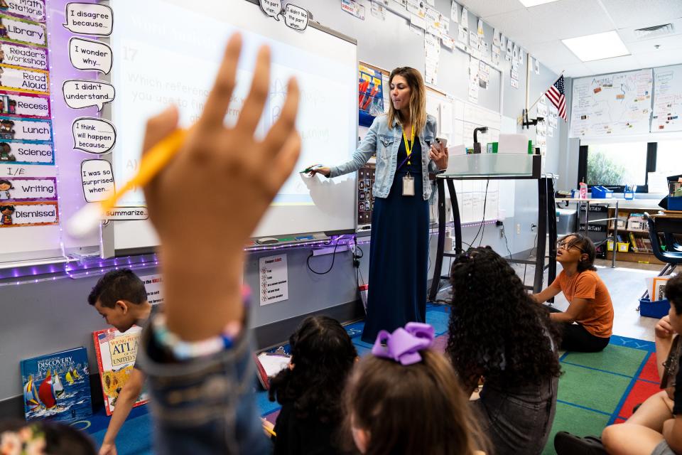 Andonyadis instructs her class later that day.