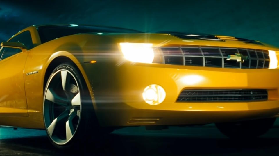 Bumblebee shows off his new look in the 2007 movie Transformers