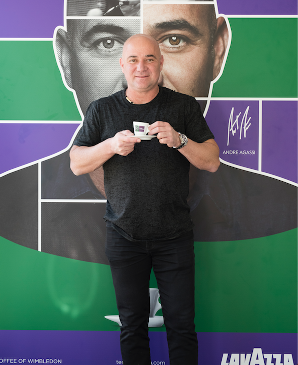 Star turn: Lavazza has signed up legend Andre Agassi