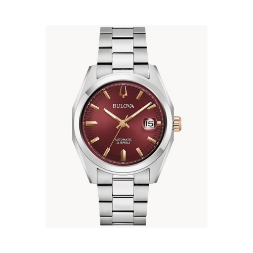 Surveyor Wrist Watch in Burgundy