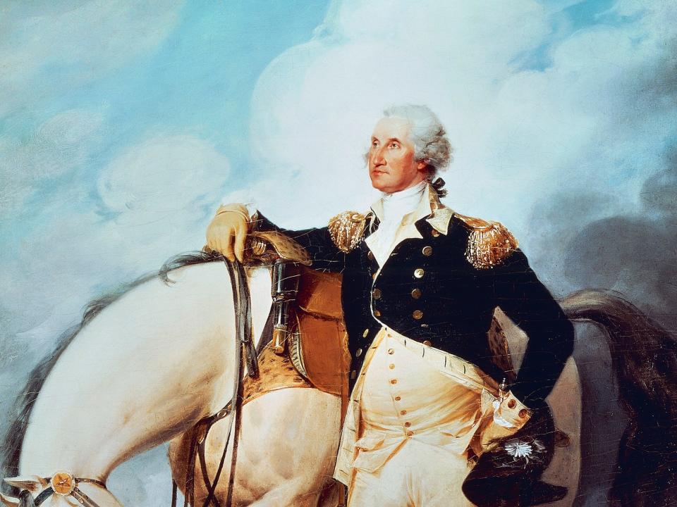 A portrait of george washington.