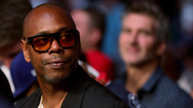 Dave Chappelle looks on during UFC 264: Poirier v McGregor 3 at T-Mobile Arena on July 10, 2021 in Las Vegas, Nevada.