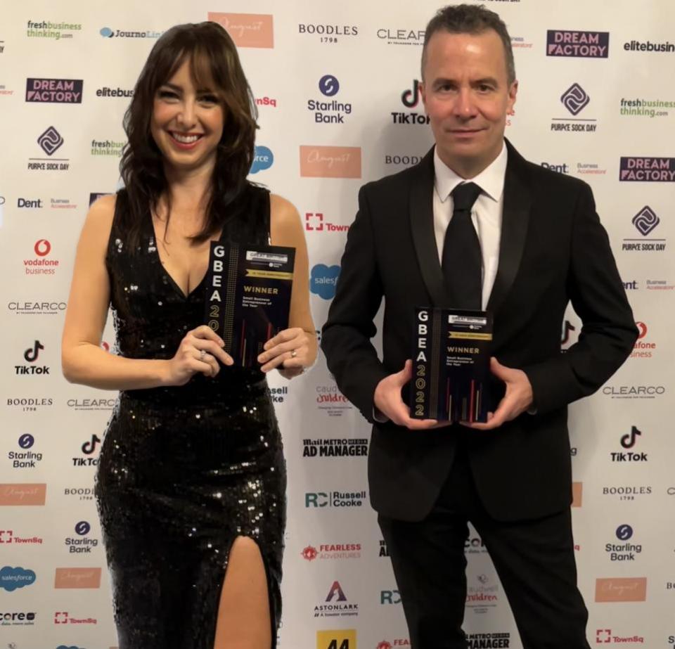 The Argus: Naomi and Davies Roberts with their Great British Entrepreneur Award