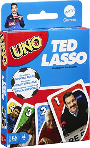 UNO Ted Lasso Card Game, Collectibles Inspired by The Series for Family Night, Game Night, Travel, Camping and Party