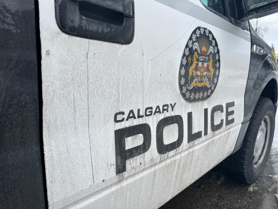 The Calgary Police Service's missing persons team located human remains near Range Road 254 and Highway 901 on Thursday afternoon. (David Bell/CBC - image credit)