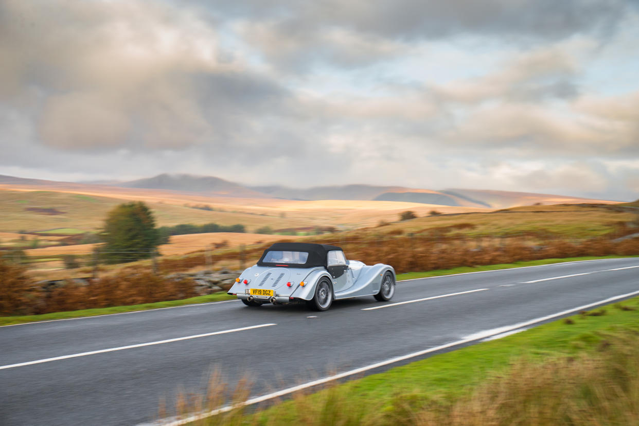 The Plus Six is most at home on British b-roads