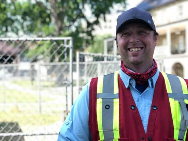 New Brunsick’s director of archeology and heritage Brent Suttie is accused of using the power of his office 'in bad faith and with malice' to threaten his neighbours with reporting of an archeological find that he 'had wilfully withheld from properly reporting for six years' in order to pressure them to sell their lot to him. (Gary Moore/CBC - image credit)