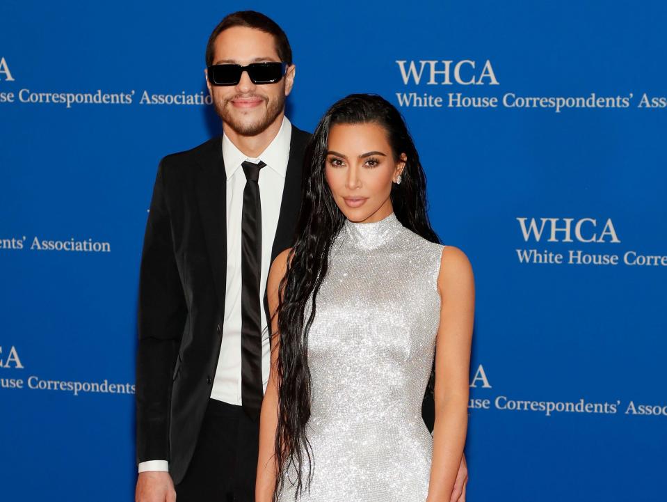 Kim Kardashian and Pete Davidson at the White House Correspondents' Dinner