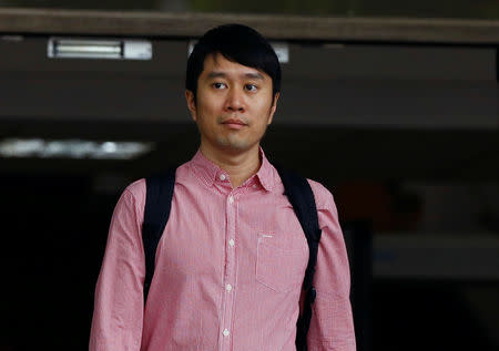 Civil rights activist Jolovan Wham leaves the State Court after a hearing in Singapore November 29, 2017. REUTERS/Edgar Su/Files