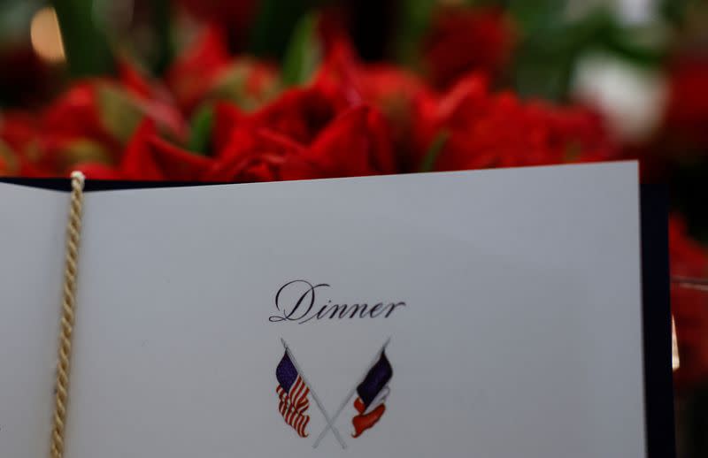 White House hosts Macron State Dinner press preview in Washington
