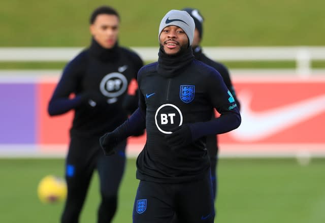 Raheem Sterling has impressed Gareth Southgate in training