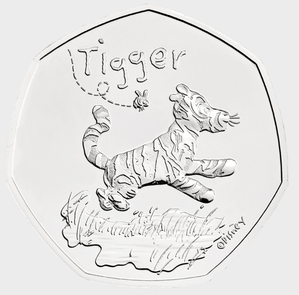 Tigger 2021 UK 50p Brilliant Uncirculated (standard) reverse