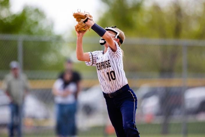 Enterprise plays Duchesne during the 2A girls softball finals at Spanish Fork Sports Park in Spanish Fork on May 13, 2023. | Ryan Sun, Deseret News