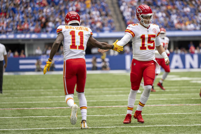 WATCH: Patrick Mahomes makes crazy defensive play, hits home run