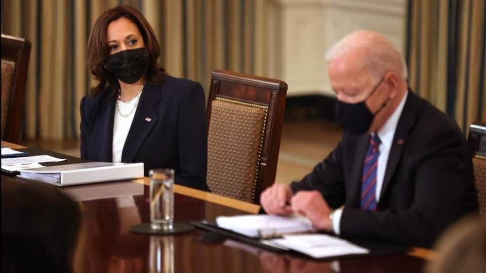 President Biden And Vice President Harris Meet With Cabinet Members And Immigration Advisors