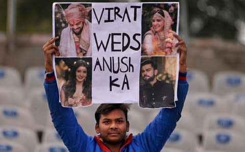 The wedding has captured the imagination of millions of Indians - Credit:  Altaf Qadri/AP